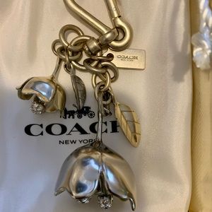 Coach Tea Rose Bag Charm (Large)
